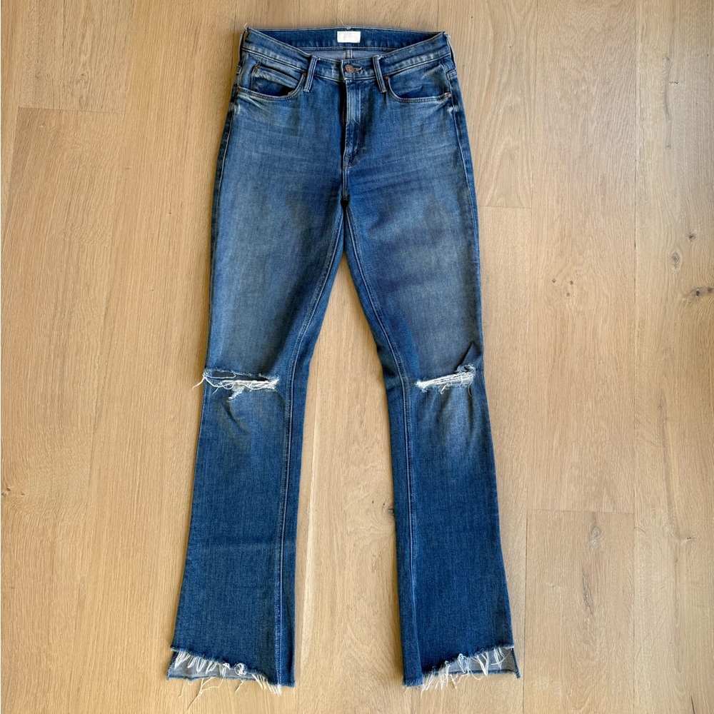 MOTHER Flare Jeans in Classic Blue
